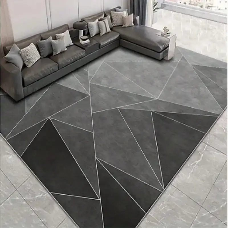 Bedside Blanket Covered With Decorative Floor Mats