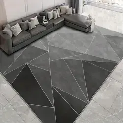 Bedside Blanket Covered With Decorative Floor Mats